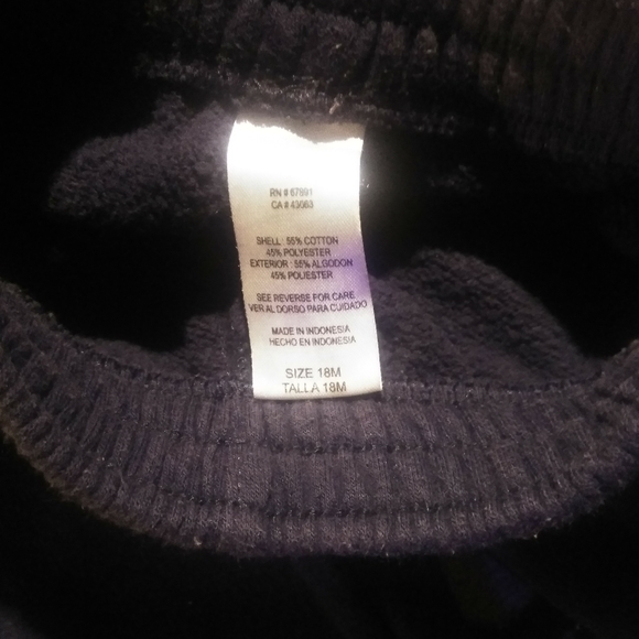 18 month Sweats and sweatshirt outfit - Picture 4 of 4